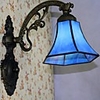 40W Mediterranean style Polygon deep blue Wall Lamps - 1 Lights