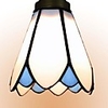 40W Mediterranean style Tiffany blue and white Magnolia flower Pendant Lights - 1 Light