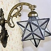40W Mediterranean-style Tiffany Diamond surface Pentagram shape Transparent glass Wall Lamps - 1 Lights