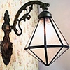 40W Mediterranean-style Tiffany Diamond surface Polygonal shape Transparent glass Wall Lamps - 1 Lights