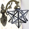40W Mediterranean-style Tiffany Five-pointed star shape Transparent glass Tiffany Wall Lamps - 1 Lights