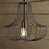 40W Metal Pendant Light in Cage Feature