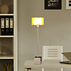 40W Modern Style Metal Table Lamp with Amber Shade