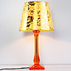 40W Modern Table Light with Elegant Fabric Shade Acrylic Body Half-transparent