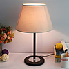 40W Modern Table Light with Elegant Fabric Shade Painting Finished Body Minimalist
