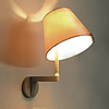 40W Modern Wall Light with Fabric Shade Adjustable Metal Arm Design