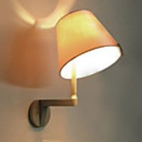 40W Modern Wall Light with Fabric Shade Adjustable Metal Arm Design