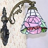 40W Tiffany beautiful roses grid pattern Wall Lamps - 1 Lights