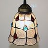 40W Tiffany Grid Transparent with gems Pendant Lights - 1 Light
