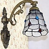 40W Tiffany Grid Transparent With Gems Wall Lamps - 1 Lights