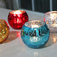 4.5"Ice And Snow Style Round Modern Votive