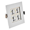 4W 4xHigh Power 380LM 6000K Cool White Light LED Ceiling Bulb - White Cover (85-265V)