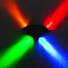 4W Artistic Modern Led Wall Light with 4 Directions Ray of Light in Silver Aluminium Body
