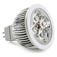 4x1W MR16 5000K 360LM 4-LED White Light Bulb (12-18V)