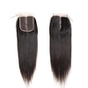 4x4 Straight Lace Closure Side Middle Part Lace Closures 100% Brazilian Human Hair Natural Black Pre Plucked Bleached Knots Lightinthebox