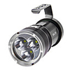 5-Mode 3xCree XM-L T6 LED Flashlight (3000LM,  4x18650,  Black)