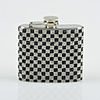 5-oz Flask With Balck and White Rhinestone