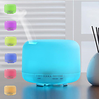 500ml Air Humidifier Essential Oil Diffuser with Lights Electric Aromatherapy Aroma Diffuser with Remote Control for Summer Cooling Lightinthebox