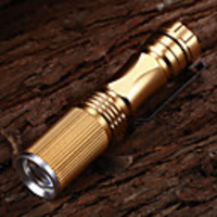 508 Adjustable Focus 3-Mode 1xCree XP-E R2 Waterproof LED Flashlights(1xAA, 150LM)Gold