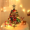 50cm Christmas Tree DIY Package with Lights Christmas Decoration Table Top Mini Christmas Tree Ornaments Shopping Mall Lightinthebox