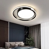 50cm LED Ceiling Light Modern Black Gold Round Desgin Flush Mount Light Living Room Bedroom Metal Painted Finishes 110-120V 220-240V Lightinthebox