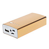 5200mAh Square Shape Metal Polymeride Smart Power Bank for Cell Phones and Pads (Gold)