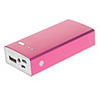 5200mAh Square Shape Metal Polymeride Smart Power Bank for Cell Phones and Pads (Rose)