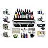 6 Guns Pro Complete Tattoo Kit Machine Power Supply 15 Ink