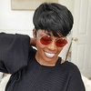 6 Inch Short Human Hair Wigs Pixie Cut With Bang Wig Straight Remy Brazilian Hair for Black Women Non Lace 150% Density Full Machine Made Wigs Glueless Wig Lightinthebox