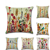 6 pcs Polyester Pillow Cover,  Animal Rustic Classic Square Traditional Classic Faux Linen for Sofa Couch Bed Chair Lightinthebox