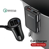 60W 8A Front / Back Seat 4 Port USB Quick Charge 3.0 Car Charger For iPhone Fast Phone Charger For Xiaomi Samsung Charge Lightinthebox