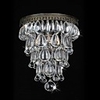 60W Antique Green Wall Lights with Crystal Beaded Pendants