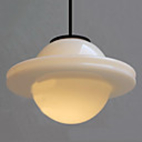 60W Artistic Modern Pendant Light with UFO Glass Shade