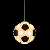 60W Artistic Pendant Light with 1 Light in Ball Design