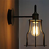 60W Artistic Wall Light with Metal Frame Retro Factory Style