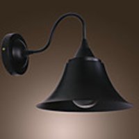 60W Artistic Wall Light with Retro Metal Shade and Bracket