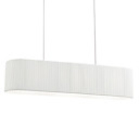 60W Comtemporary 2 - Light Pendant Lights with White Fabric Shade