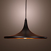 60W Comtemporary Aluminum Pendant Light with Black Shade