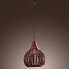 60W Comtemporary Cane Pendant Light Natural Design