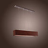 60W Comtemporary Pendant Light with 4 Lights in Fabric Shade Brown