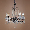 60W Contemporary Chandelier with 5 Lights in Candle Feature