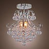 60W Contemporary Flush Mount Light in Crystal Feature(E14/E12)