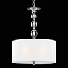 60W Contemporary Pendant Light with 3 Lights and Acrylic-Fabric Shade