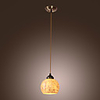 60W E27 Contemporary Pendent Light with Shade in Shell Feature