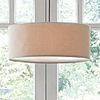 60W E27 Iron Pendent Light with Fabric Shade and 4 Lights