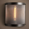 60W E27 Iron Transparent Wall Light