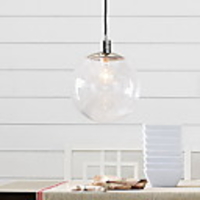 60W E27 Pendent Light in Glass Ball Feature