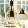 60W E27 Pendent Light with Glass Shade