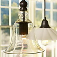 60W E27 Pendent Light with Glass Shade