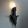 60W Modern Artistic Wall Lamp with Painting Black Metal Chande Holder Feature